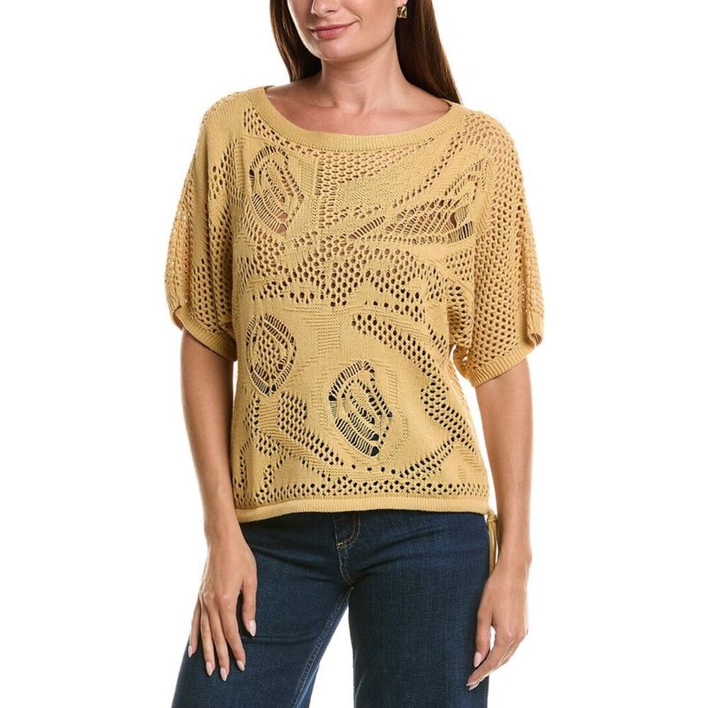 Xcvi Womens Macon Pullover, Brown